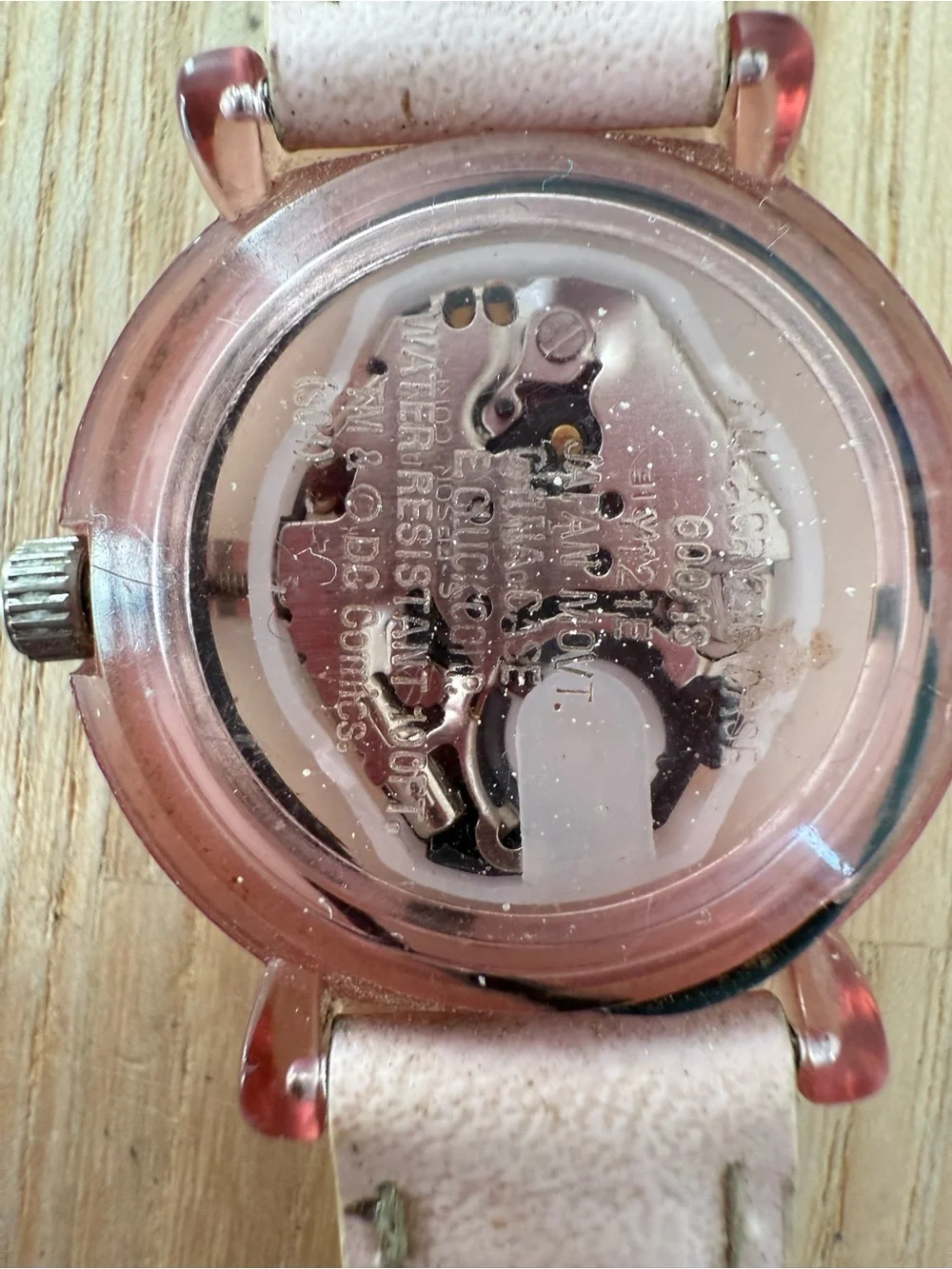 Armitron ladies pink DC comics Supergirl watch NEW BATTERY needs new strap